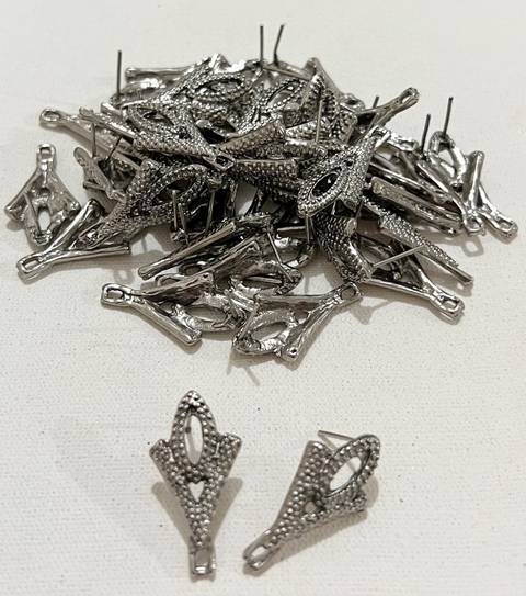 COD 1746 - Pino Para Brinco Prata Velha - PAR