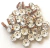 COD 1562 - Rondela De Strass 8mm Laranja - Unidade