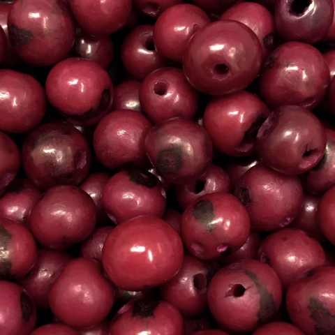 COD 8522 - Semente de Açaí 10mm Marsala - 25 Unidades