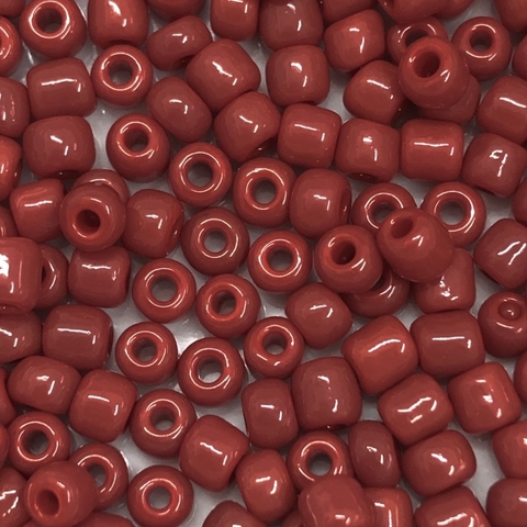 COD 6504 - Miçangão Chinês Vermelho Bordô - 10 gramas