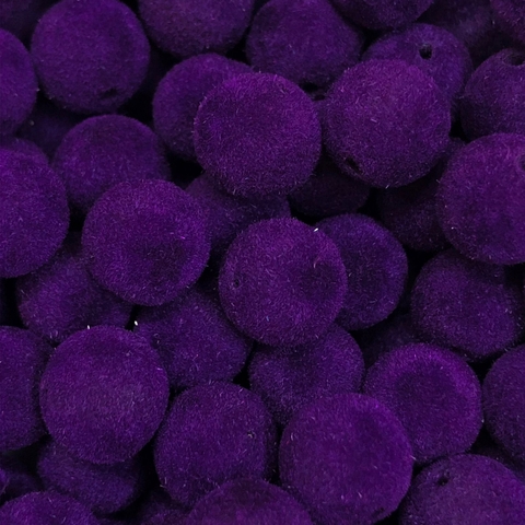 COD 3309 - Bola Aveludada 8mm Roxo Escuro - 10gramas