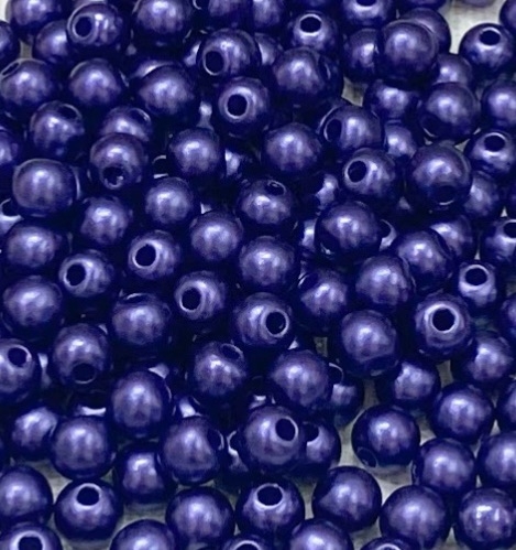 COD 6436 - Pérola de Abs 6mm Roxo Escuro - 10 gramas