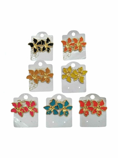 COD PP097 - Brinco Flor Resinado - PAR - comprar online