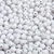 COD 7617 - Contas Acrílicas Facetadas 8mm Branco - 10 Gramas