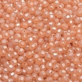 COD 7616 - Contas Facetadas 6mm Laranja Neon - 10 Gramas