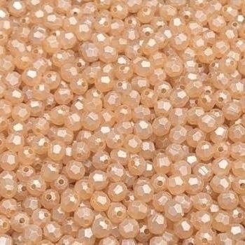 COD 7615 - Contas Acrílicas Facetadas 6mm Laranja - 10 gramas
