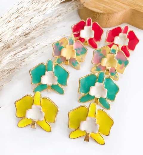 COD PP024 - Brinco Flower Resinado - PAR