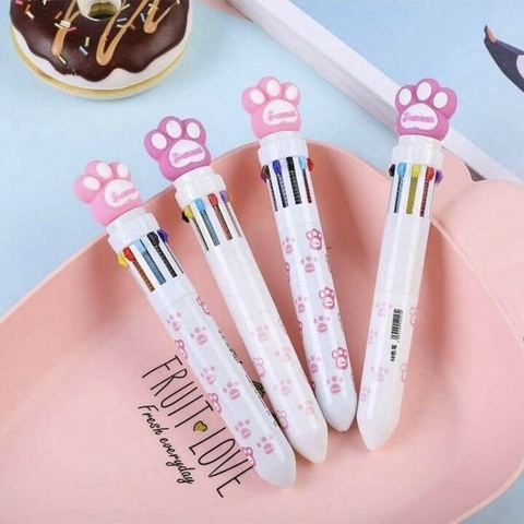 COD PC030 - Caneta 10 Cores Patinha - Unidade