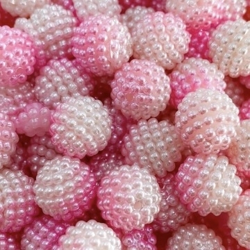 COD 4016 - Pérola Craquelada 10mm Rosa Bicolor - 20 Gramas