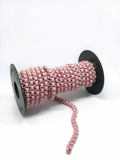 COD 7163 - Corrente Veneziana Snake 3.0MM Rosa Claro - Meio Metro