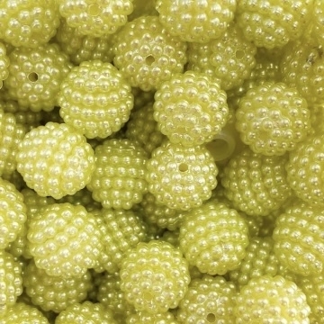 COD 4005 - Pérola Craquelada 12mm Amarelo - 20 Gramas