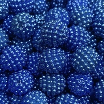 COD 4004 - Pérola Craquelada 12mm Azul Royal - 20 Gramas