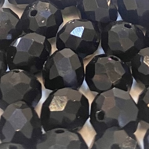 COD 25 - Cristal 10mm Preto - Aprox. 65 Pedras