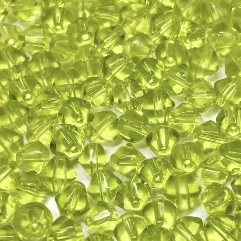COD 3201 - Cristal 4mm Balão Olivine - Aprox. 80 pedras.