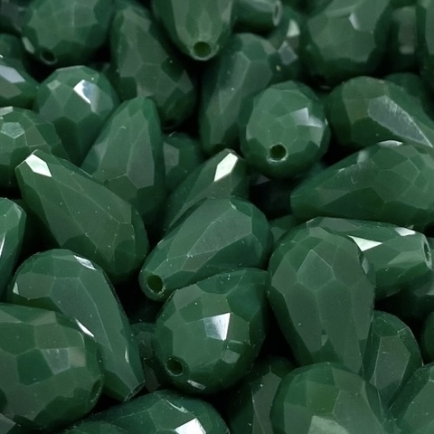 COD 1145 - Gota de Cristal 10x15 Verde Militar - 4 unidades.