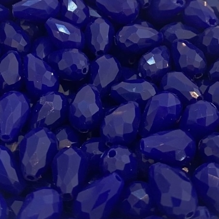 COD 346 - Gota de Cristal 8x12 Azul Royal Escuro- 4 Unidades