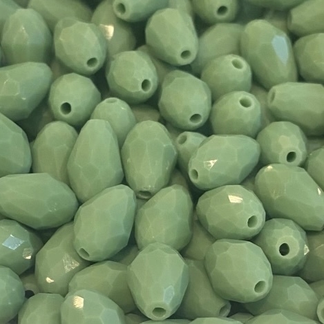 COD 2100 - Gota de Cristal 8x12 Verde Menta - 4 Unidades