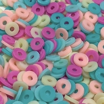 COD 6780 - Fimo 6mm Multicolorido - Aprox. 400 peças.