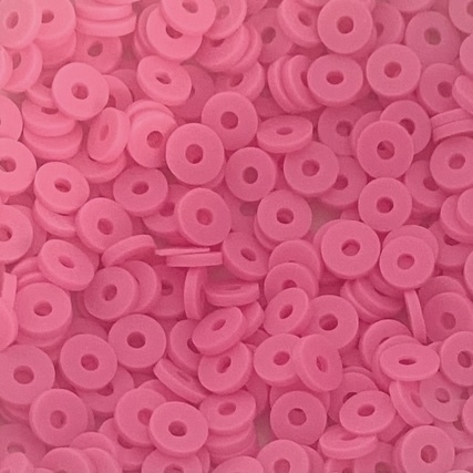 COD 4040 - Fimo 6mm Rosa Pink Neon - Aprox. 400 Peças