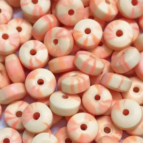 COD 8736 - Fimo Drops 6mm - Fio com 40cm (Aprox. 115 Peças)