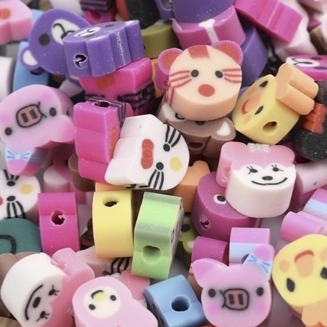 COD 5374 - Fimo Passante de Bichinhos - 10 Unidades