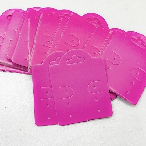 COD 8278 - Cartela Para Brincos com 3 Furos - 10 Unidades