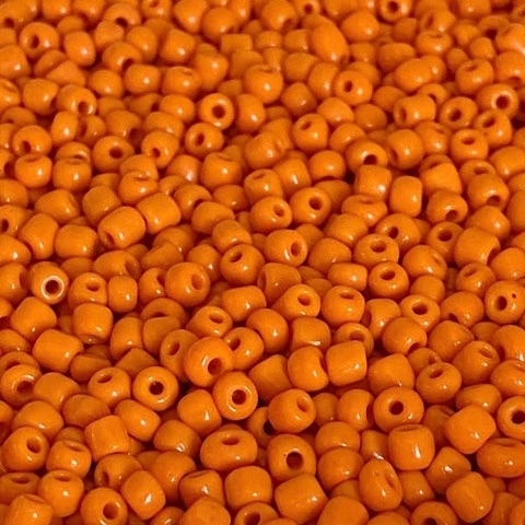 COD 4425 - Miçangão Chinês Laranja Cenoura - 10 gramas