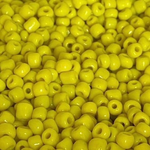 COD 1616 - Miçangão Chinês Amarelo - 10gramas