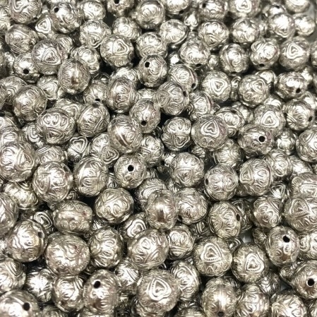 COD 1408 - Bolas de ABS Coração - 10 Gramas