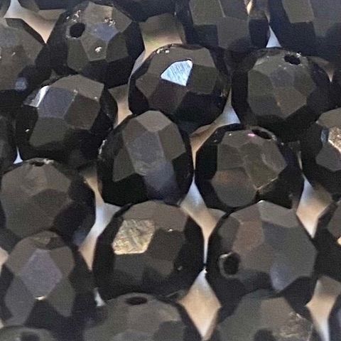 COD 720 - Cristal 8mm Preto - Aprox. 65 Pedras.