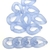 COD 2485 - Elo de Resina 2,5 cm Azul - 5 unidades