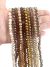COD KI007 - Kit de Cristais de Vidro 8mm Glamour - 10 Fios (1 de cada cor)