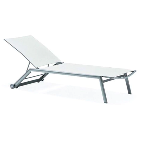 Reposera Loma Aluminio Y Textilene De Exterior - comprar online