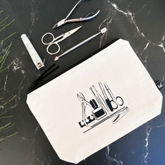 Imagem do Nécessaire Manicure - em tecido de algodão cru