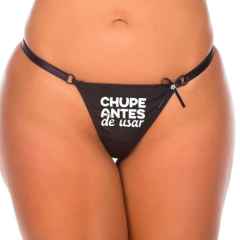 CALCINHA FIO DENTAL CHUPE ANTES DE USAR