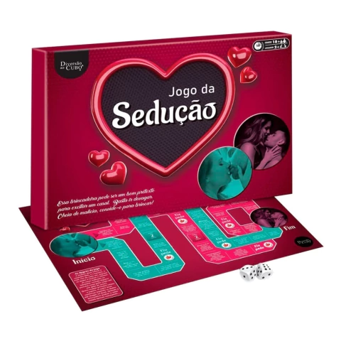 JOGO TABULEIRO SEDUÇÃO COM DADOS DIVERSÃO AO CUBO - comprar online