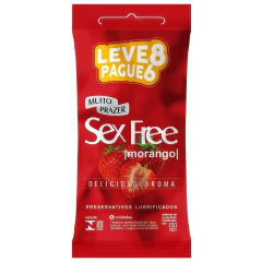 PRESERVATIVOS LUBRIFICADOS AROMÁTICOS LEVE 8 PAGUE 6 SEX FREE - comprar online