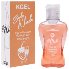 BODY NUDE ÓLEO COMESTÍVEL HOT 37ML KGEL