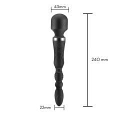 MASSAGEADOR DUPLO COM 10 MODOS DE VIBRAÇÃO RECARREGÁVEL - loja online