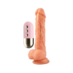 PRÓTESE PENIANA REALISTA COM CONTROLE REMOTO - TRIXIE