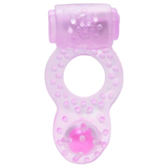 ANEL PENIANO VIBRADOR PÉROLA DUPLO - Doce Sedução E-commerce