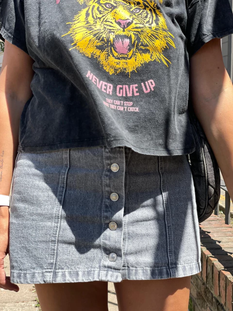 Mini LOLA black denim