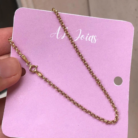 Pulseira Elo Português Ouro 18k