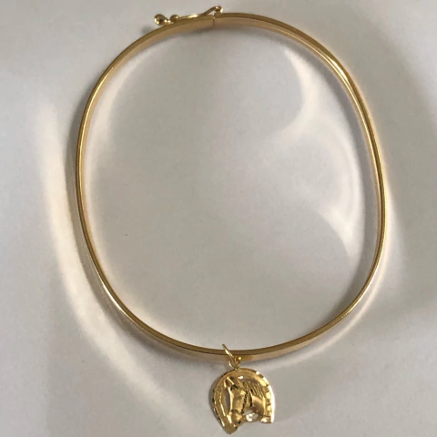 Bracelete 3mm com Pingente Cavalo