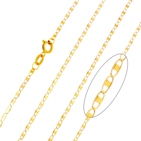 Cordão Masculino Piastrine em Ouro 18k – 60cm - comprar online