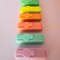 Resaltadores Pastel Mini x6 - Tienda de Lápices