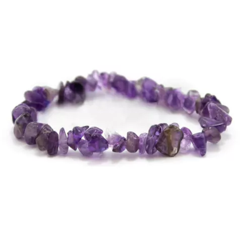 Pulseiras de cascalho em Ametista - 03F