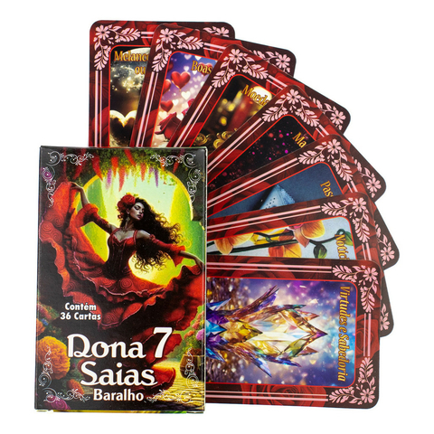 Tarot Baralho Dona Sete Saias 36 Cartas Com Manual - comprar online