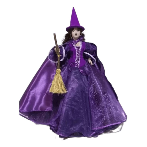 Boneca Bruxa Personalizada Porcelana 45cm