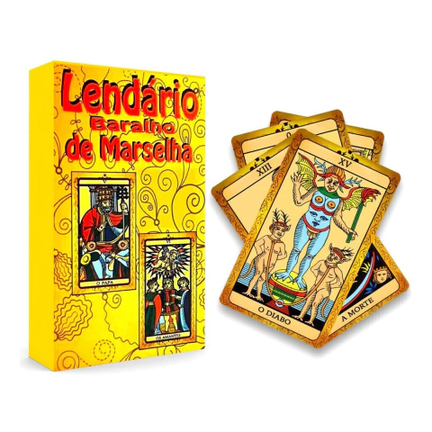 Tarot Tarô De Marselha C/ Manual Explicativo Arcanos Maiores - comprar online